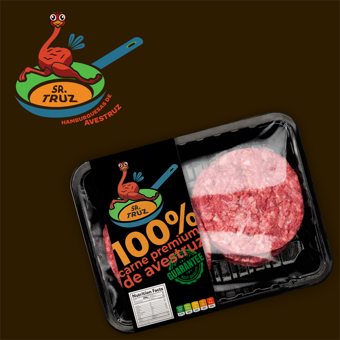 Campaña para hamburguesas de avestruz
